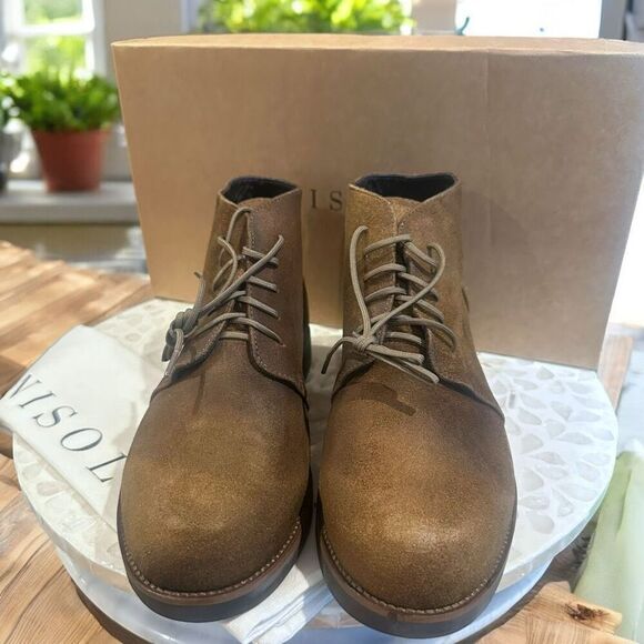 Nisolo Everyday Daytripper Leather Chukka Boots Waxed Brown Lace-Up Men’s - Picture 3 of 15